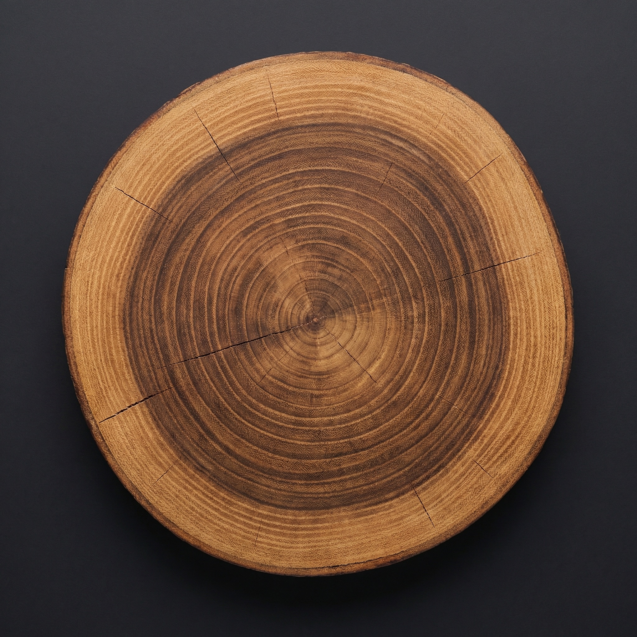 Tree cross-section with four highlighted growth rings, each representing a business stage described below